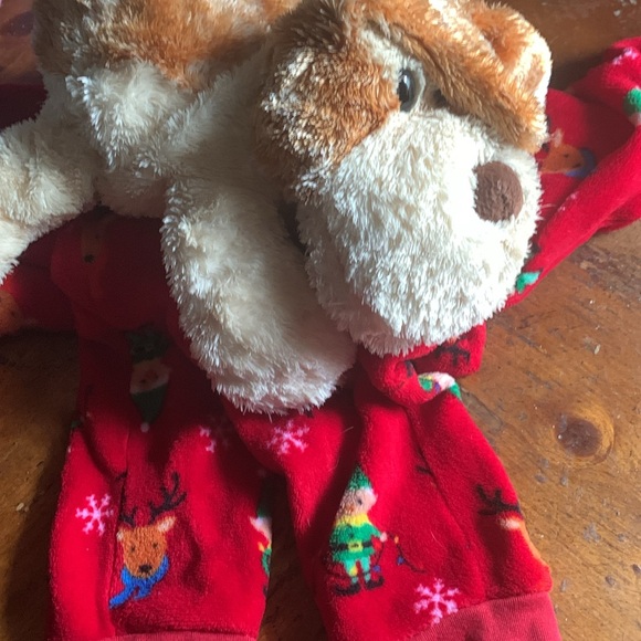 Bundle fleece Christmas PJ and plush animal puppet dog - Picture 8 of 11